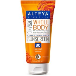 Whole Body Organic Sunscreen organiczny krem do opalania SPF30 90ml Alteya