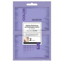 Color Esperto maska fioletowa ochładzająca kolor do włosów farbowanych na blond 2x20ml Marion
