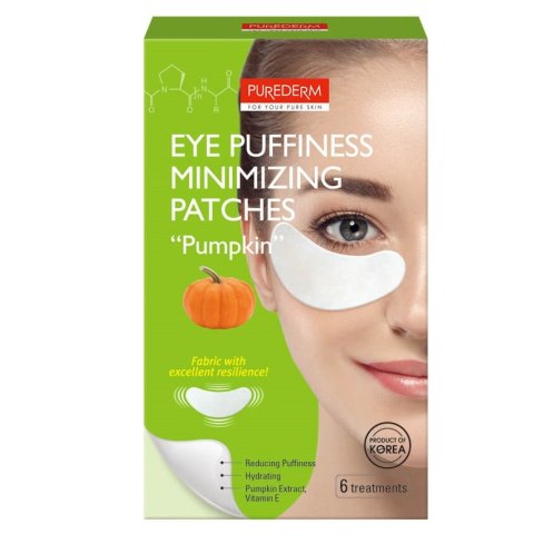 Purederm Eye Puffiness Minimizing Patches żelowe płatki pod oczy Dynia 6szt. Purederm Eye Puffiness Minimizing Patches żelowe płatki pod oczy Dynia 6szt.
