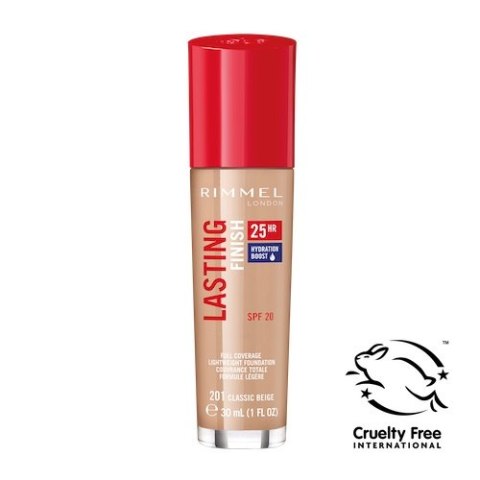 Rimmel Lasting Finish 25HR SPF20 długotrwały podkład do twarzy 201 Classic Beige 30ml Rimmel Lasting Finish 25HR SPF20 długotrwały podkład do twarzy 201 Classic Beige 30ml