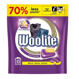 Woolite Black Darks Denim kapsułki do prania do tkanin ciemnych z keratyną 33szt