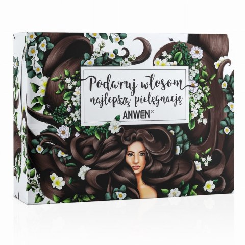 Anwen Podaruj Włosom Najlepszą Pielęgnację zestaw Hair Me More szampon do włosów 200ml + Nothing Sili maska do włosów 200ml + Happy En Anwen Podaruj Włosom Najlepszą Pielęgnację zestaw Hair Me More szampon do włosów 200ml + Nothing Sili maska do włosów 200ml + Happy En