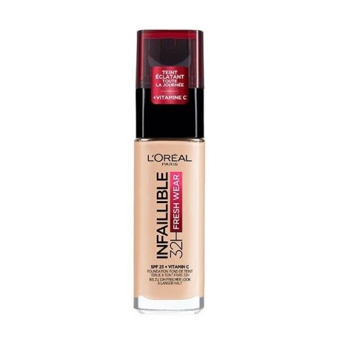 L'Oreal Paris Infallible 32H Fresh Wear Foundation długotrwały podkład do twarzy 020 Ivory 30ml L'Oreal Paris Infallible 32H Fresh Wear Foundation długotrwały podkład do twarzy 020 Ivory 30ml