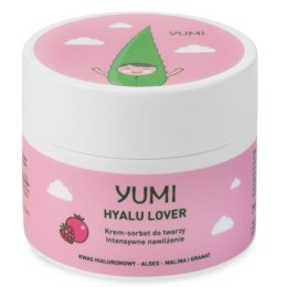 Yumi Hyalu Lover intensywnie nawilżający krem-sorbet do twarzy Malina-Granat 50ml