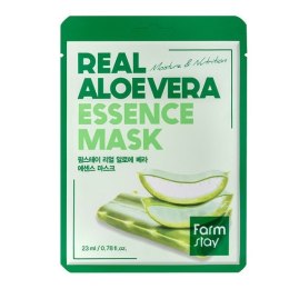 Real Aloe Vera Essence Mask nawilżająca maseczka w płachcie z ekstraktem z aloesu 23ml FarmStay