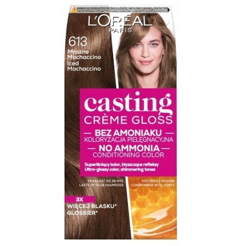 L'Oreal Paris Casting Creme Gloss farba do włosów 613 Mroźne Mochaccino L'Oreal Paris Casting Creme Gloss farba do włosów 613 Mroźne Mochaccino