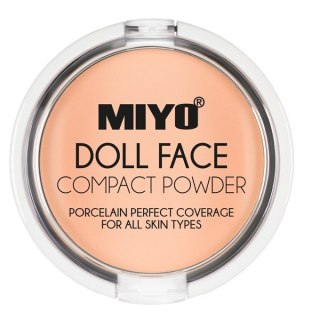 MIYO Doll Face Compact Powder puder matujący do twarzy 02 Cream 7.5g