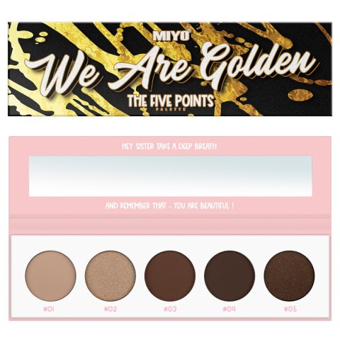 MIYO The Five Points Palette paleta cieni do powiek We Are Golden 6.5g MIYO The Five Points Palette paleta cieni do powiek We Are Golden 6.5g