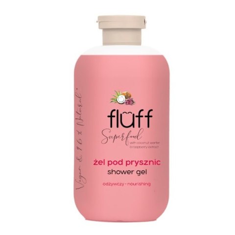 Fluff Shower Gel odżywczy żel pod prysznic Kokos i Malina 500ml Fluff Shower Gel odżywczy żel pod prysznic Kokos i Malina 500ml