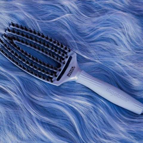 Olivia Garden Fingerbrush Pearl Blue Szczotka do rozczesywania włosów Olivia Garden Fingerbrush Pearl Blue Szczotka do rozczesywania włosów