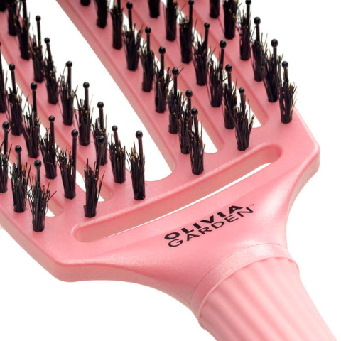 Olivia Garden Fingerbrush Pearl Pink Szczotka do rozczesywania włosów