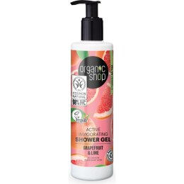 Active Invigorating Shower Gel orzeźwiający żel pod prysznic Grapefruit & Lime 280ml Organic Shop