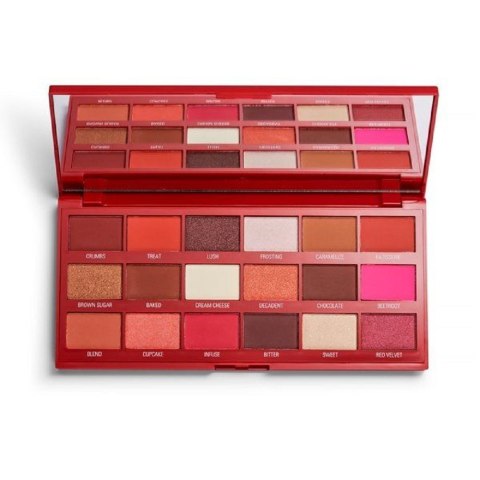 I Heart Revolution Chocolate Eyeshadow Palette paleta cieni do powiek Red Velvet 18g Makeup Revolution I Heart Revolution Chocolate Eyeshadow Palette paleta cieni do powiek Red Velvet 18g Makeup Revolution