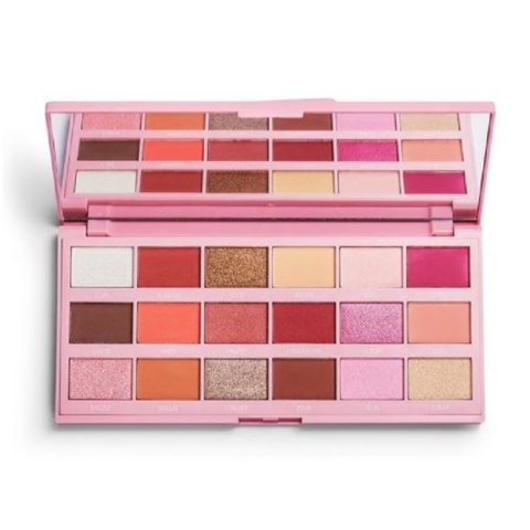 I Heart Revolution Chocolate Eyeshadow Palette paleta cieni do powiek Strawberry Cheesecake 18g Makeup Revolution I Heart Revolution Chocolate Eyeshadow Palette paleta cieni do powiek Strawberry Cheesecake 18g Makeup Revolution