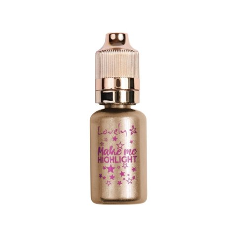 Make Me Highlight płynny rozświetlacz do twarzy 02 Gold 17ml Lovely Make Me Highlight płynny rozświetlacz do twarzy 02 Gold 17ml Lovely