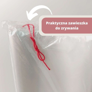 Peleryny fryzjerskie foliowe LDPE, zestaw 50 sztuk