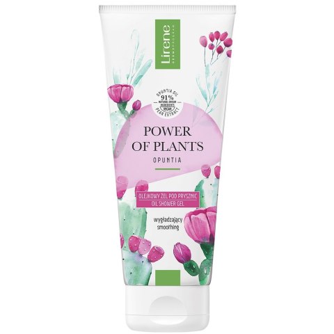 Power of Plants wygładzający olejkowy żel pod prysznic Opuncja 200ml Lirene Power of Plants wygładzający olejkowy żel pod prysznic Opuncja 200ml Lirene