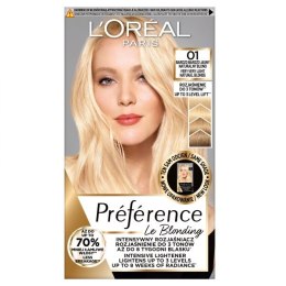 Preference Le Blonding farba do włosów 01 Bardzo Bardzo Jasny Naturalny Blond L'Oreal Paris