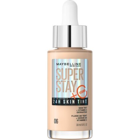 Maybelline Super Stay 24H Skin Tint długotrwały podkład rozświetlający z witaminą C 06 30ml Maybelline Super Stay 24H Skin Tint długotrwały podkład rozświetlający z witaminą C 06 30ml