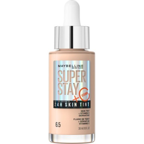 Super Stay 24H Skin Tint długotrwały podkład rozświetlający z witaminą C 6.5 30ml Maybelline Super Stay 24H Skin Tint długotrwały podkład rozświetlający z witaminą C 6.5 30ml Maybelline
