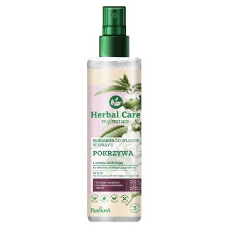 Herbal Care normalizująca płukanka do włosów Pokrzywa z octem ziołowym 200ml Farmona