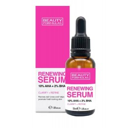 Renewing Serum odnawiające serum do twarzy 10% AHA + 2% BHA 30ml Beauty Formulas