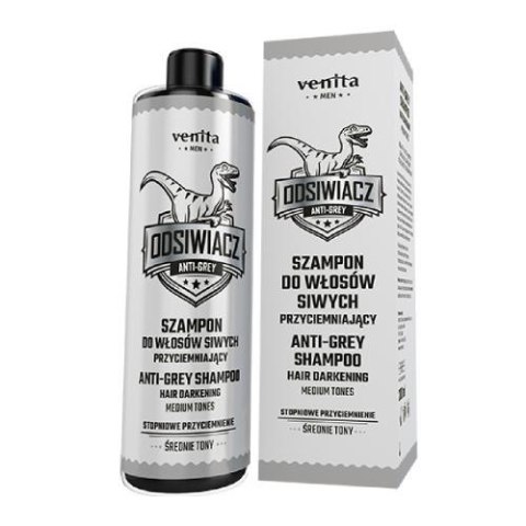 Venita Men szampon do włosów siwych przyciemniający Średnie Tony 200ml