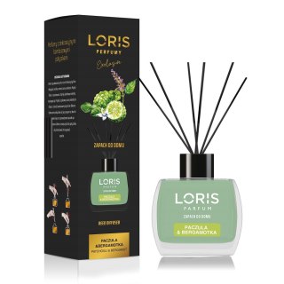 Reed Diffuser dyfuzor zapachowy z patyczkami Paczula & Bergamotka 120ml LORIS