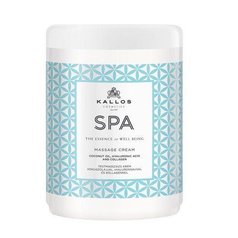 Kallos Spa Massage Cream krem do masażu ciała 1000ml Kallos Spa Massage Cream krem do masażu ciała 1000ml