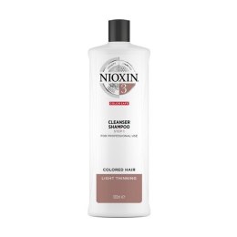 System 3 Cleanser Shampoo oczyszczający szampon do włosów farbowanych lekko przerzedzonych 1000ml NIOXIN