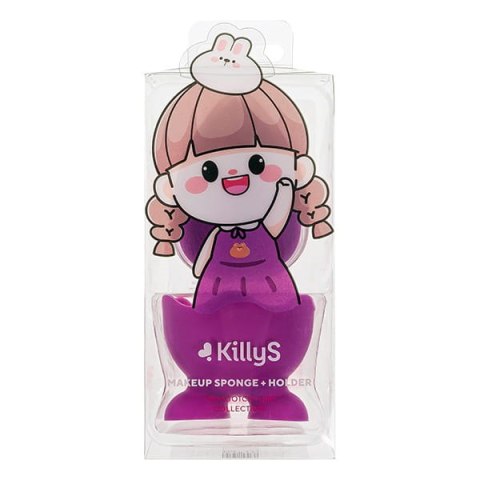 KillyS Tamagotchi Girl gąbeczka do makijażu ze stojakiem Violet 1szt. KillyS Tamagotchi Girl gąbeczka do makijażu ze stojakiem Violet 1szt.