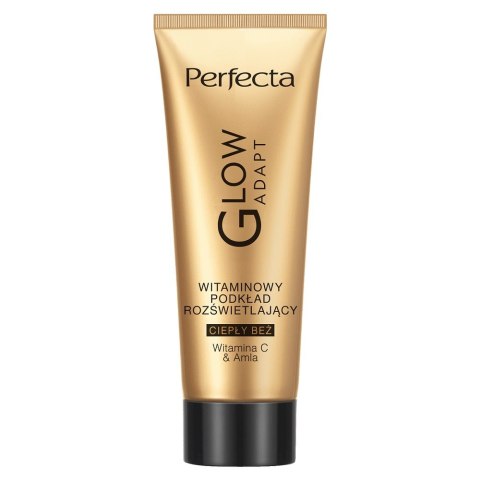 Glow Adapt witaminowy podkład rozświetlający Ciepły Beż 30ml Perfecta