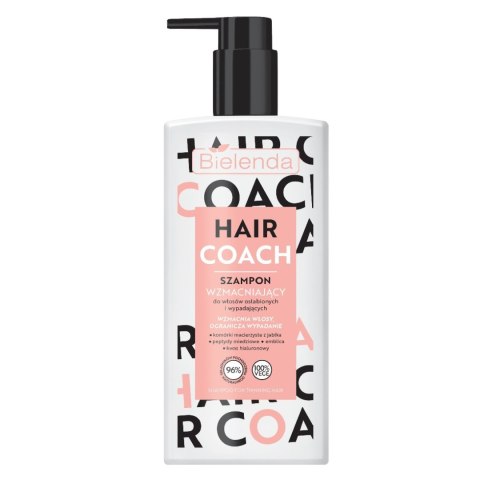 Hair Coach wzmacniający szampon do włosów osłabionych i wypadających 300ml Hair Coach wzmacniający szampon do włosów osłabionych i wypadających 300ml