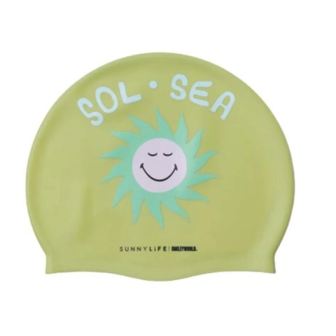 Smiley czepek basenowy World Sol Sea Sunnylife